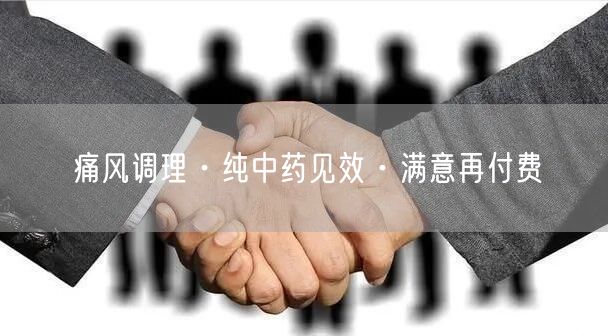 纯中药痛风调理，见效满意再付款
